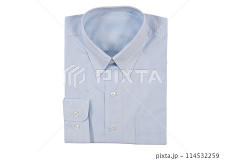Men's striped shirts blue colors. Isolated on a white background Men's striped shirts blue colors. Isolated on a white background 114532259