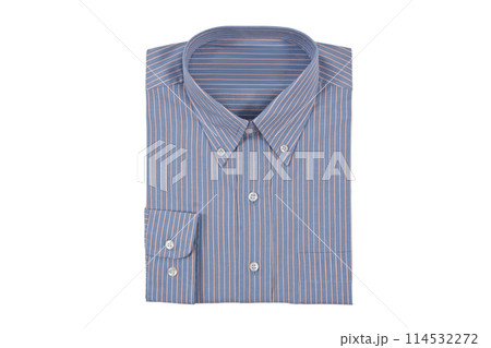Men's striped shirts blue colors. Isolated on a white background Men's striped shirts blue colors. Isolated on a white background 114532272