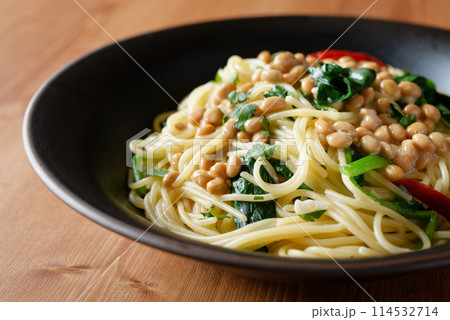 納豆スパゲティ 114532714