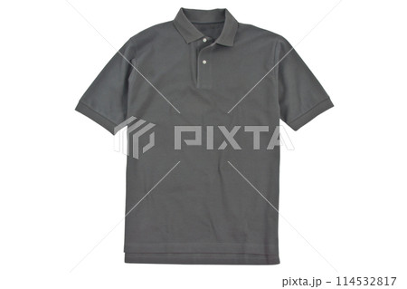 Photograph of blank polo t-shirt isolated on white Photograph of blank polo t-shirt isolated on white 114532817