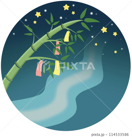 七夕 ワンポイント 114533586