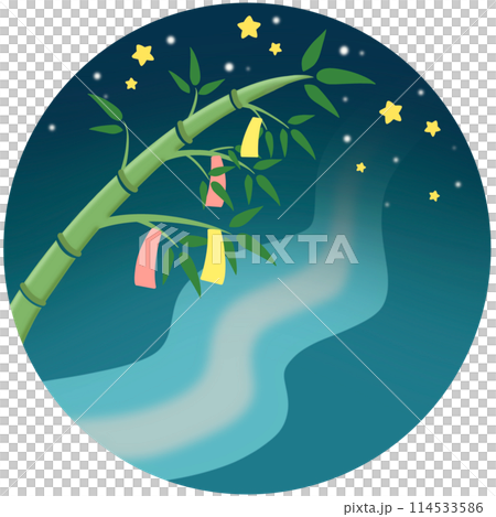 七夕 ワンポイント 114533586