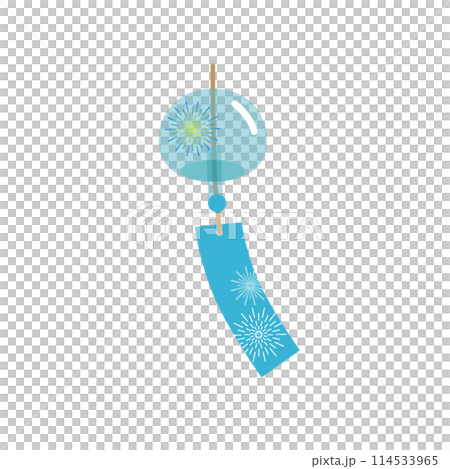 Wind chime vector illustration Wind chime vector illustration 114533965
