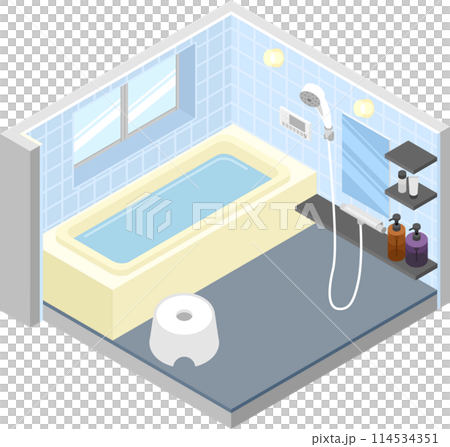 アイソメトリック　バスルーム 114534351