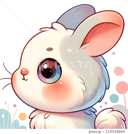 うさぎのかわいいイラスト 114534664