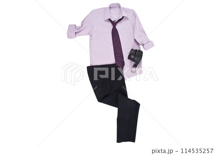 Shirt, tie, work pants Shirt, tie, work pants 114535257