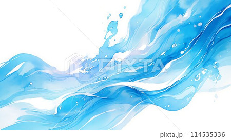 抽象的な波型の背景画像 AIのイラスト素材 [114535336] - PIXTA