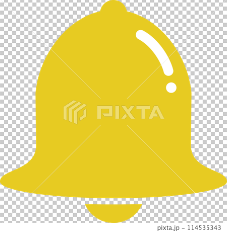 シンプルな金のベルのアイコン、ベクターイラスト シンプルな金のベルのアイコン、ベクターイラスト 114535343