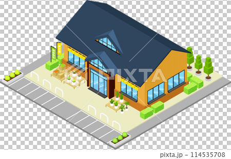 Isometric road station 114535708