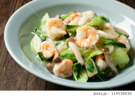 エビと青梗菜の中華炒め 114536030