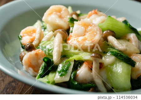 エビと青梗菜の中華炒め 114536034