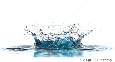 Water splash on white background 114536699