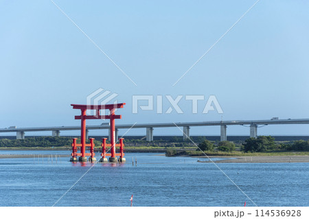 浜名湖・弁天島の風景 114536928