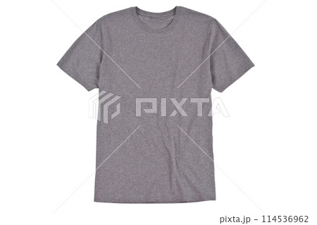 Blank grey t-shirt on light white background Blank grey t-shirt on light white background 114536962