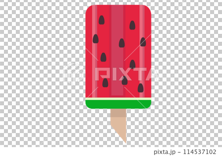 スイカバー。ベクターイラスト 114537102