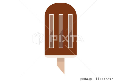チョコレートバー。アイス。ベクターイラスト 114537247