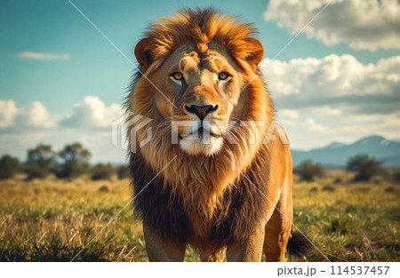 ライオン 野生 114537457