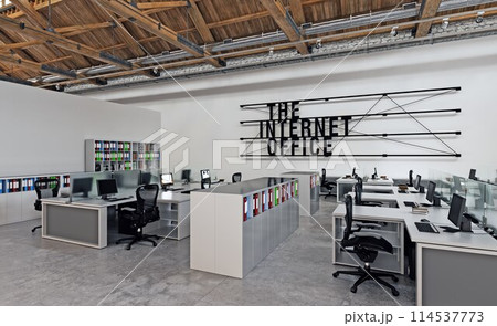 Office interior design 114537773