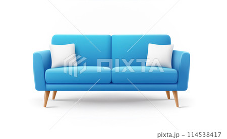 ソファー　白背景 114538417