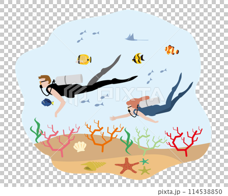 スキューバダイビング 114538850