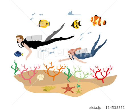 スキューバダイビング 114538851