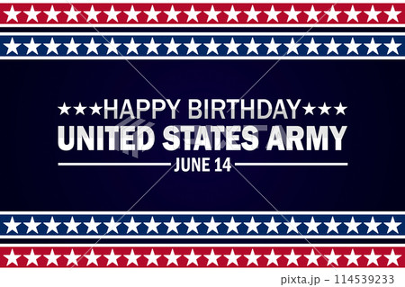Happy Birthday United States Army, background 114539233