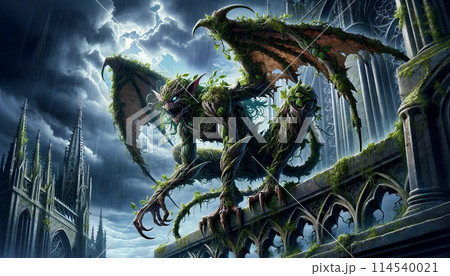 モンスター　アイデア　雨滴の中の幻影 114540021