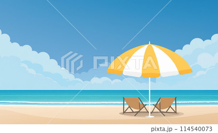 夏のビーチ 114540073