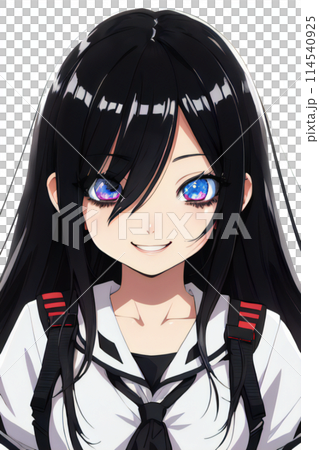 Illustration of a girl with strong eyes Illustration of a girl with strong eyes 114540925