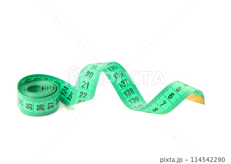 Measuring tape isolated on a white background Measuring tape isolated on a white background 114542290