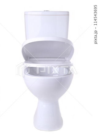 Toilet bowl isolated on a white background 114543695
