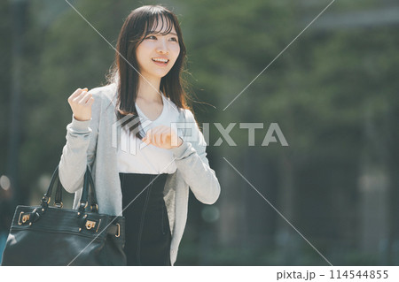 通勤するOL 通勤するOL 114544855