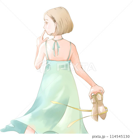 後ろ姿 後ろ姿 114545130