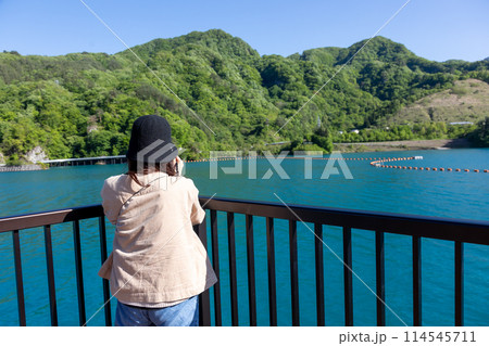八ッ場ダムの展望台　群馬県 114545711