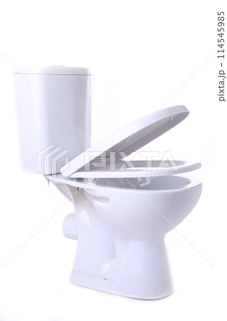 Toilet bowl isolated on a white background Toilet bowl isolated on a white background 114545985