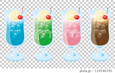 クリームソーダのセット 114546785