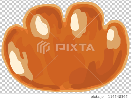 一個簡單的奶油麵包的插圖 114548565