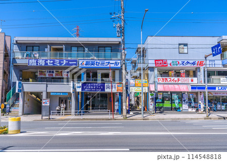 日本の横浜都市景観 横浜市営地下鉄 中田駅などを望む　 114548818