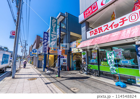 日本の横浜都市景観 横浜市営地下鉄 中田駅などを望む　 114548824