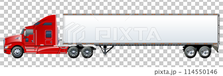 Vector truck template isolated on white Vector truck template isolated on white 114550146