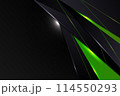 Abstract gradient green technology glossy template design background. 114550293