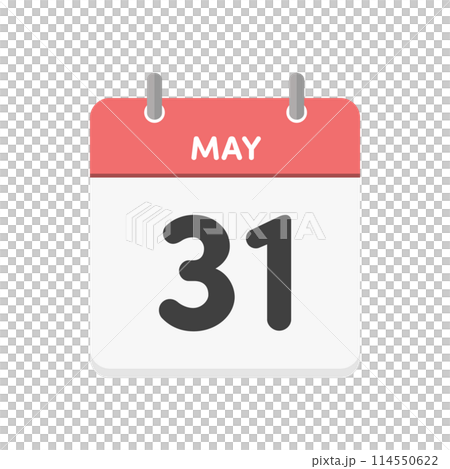 5月31日・MAY 31st の日めくりカレンダーのアイコン - 5/31のイベントのイメージ素材 5月31日・MAY 31st の日めくりカレンダーのアイコン - 5/31のイベントのイメージ素材 114550622