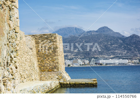 The wall of the old Venetian fortress 114550766