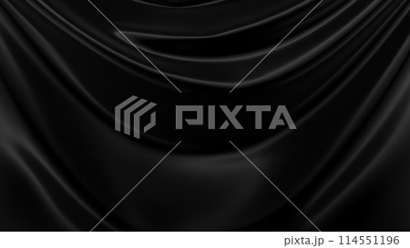 黒色の布の背景 黒色の布の背景 114551196