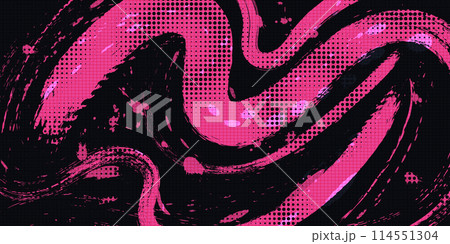 Abstract Black and Pink Grunge Brush Background with Halftone Effect. Sports Background with Grunge Concept Abstract Black and Pink Grunge Brush Background with Halftone Effect. Sports Background with Grunge Concept 114551304
