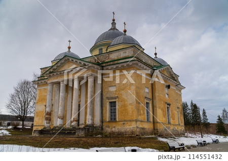 March 22, 2024. Russia. Tver region. The Cathedral of Boris and Gleb in the city of Staritsa. 114551432