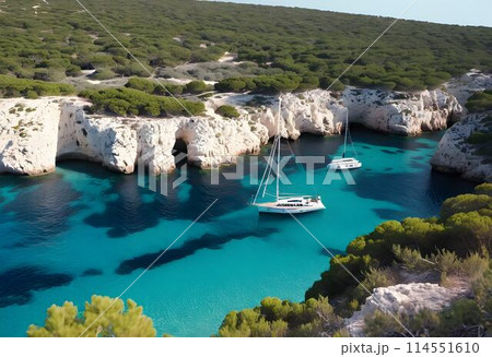 Coastal Charms: Discovering the Splendor of Menorca's Cala Macarelleta 114551610