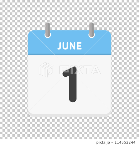 6月1日/6月1日每日日曆圖示 - 6/1事件和本月第一個圖像素材 114552244