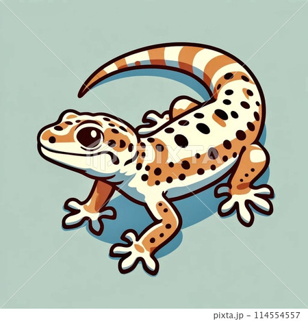 こちらを伺うレオパ 114554557