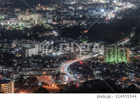 岩手県　岩山公園から望む盛岡の夜景 114555544